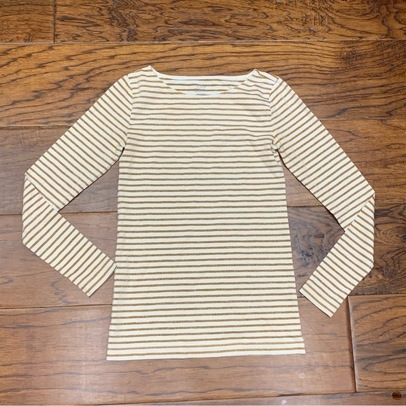 J crew women’s glitter striped painter tee - Picture 3 of 5